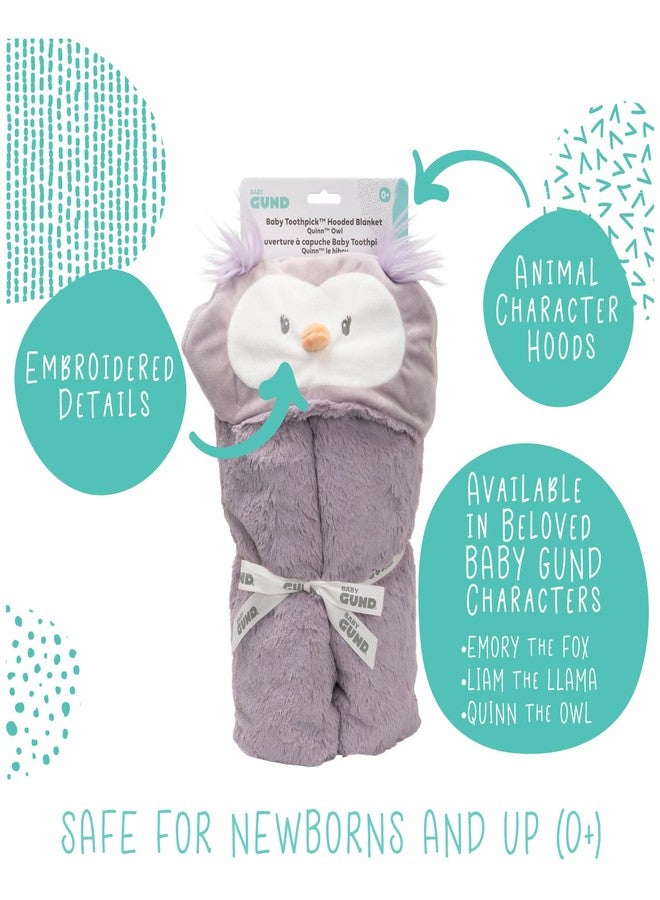 GUND Baby Lil’ Luvs Hooded Blanket, Quinn Owl, Ultra Soft Plush Security Blanket for Babies and Newborns - Image 3