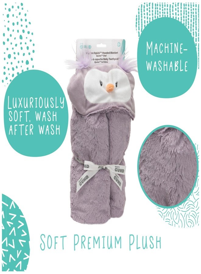 GUND Baby Lil’ Luvs Hooded Blanket, Quinn Owl, Ultra Soft Plush Security Blanket for Babies and Newborns - Image 4