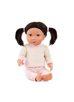 Lullababy 14" Baby Doll With Black Hair - Light Skin  - Image 1