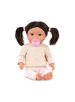 Lullababy 14" Baby Doll With Black Hair - Light Skin  - Image 3