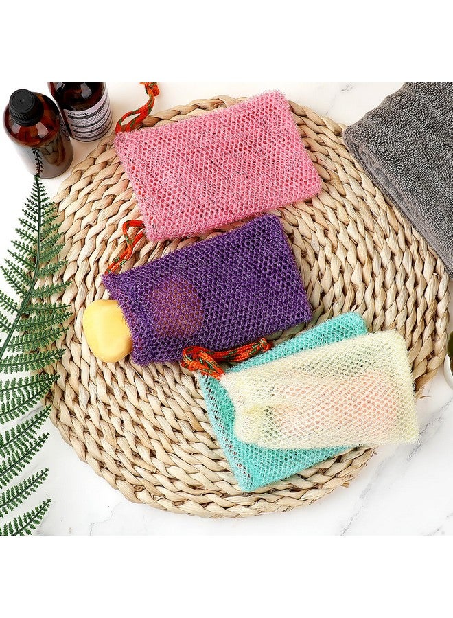 Sliverdew 4 Pack Soap Savers For Bar Soap Exfoliating Net Mesh For Shower Holder Mesh Foaming Bag For Bath And Shower(4 Colors 5.5 X 3.5 In) - Image 4