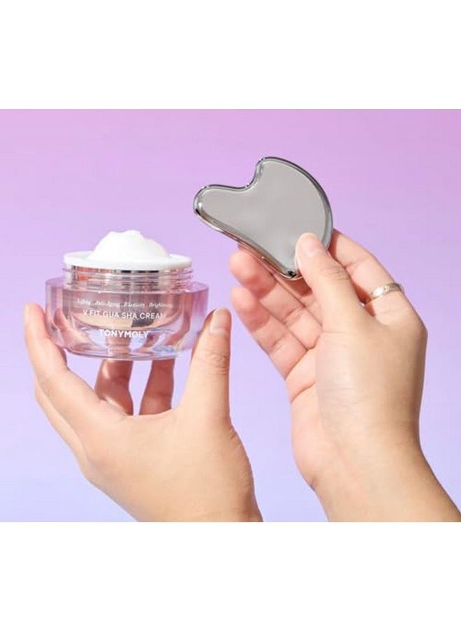 TONYMOLY - Collagen Peptide V Fit Gua Sha Cream Antiaging Face Cream With Builtin Gua Sha Tool Clinically Proven To Reduce Fine Lines 50Ml - Image 1