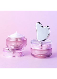 TONYMOLY Collagen Peptide V Fit Gua Sha Cream Antiaging Face Cream With Builtin Gua Sha Tool Clinically Proven To Reduce Fine Lines 50Ml  - Image 4
