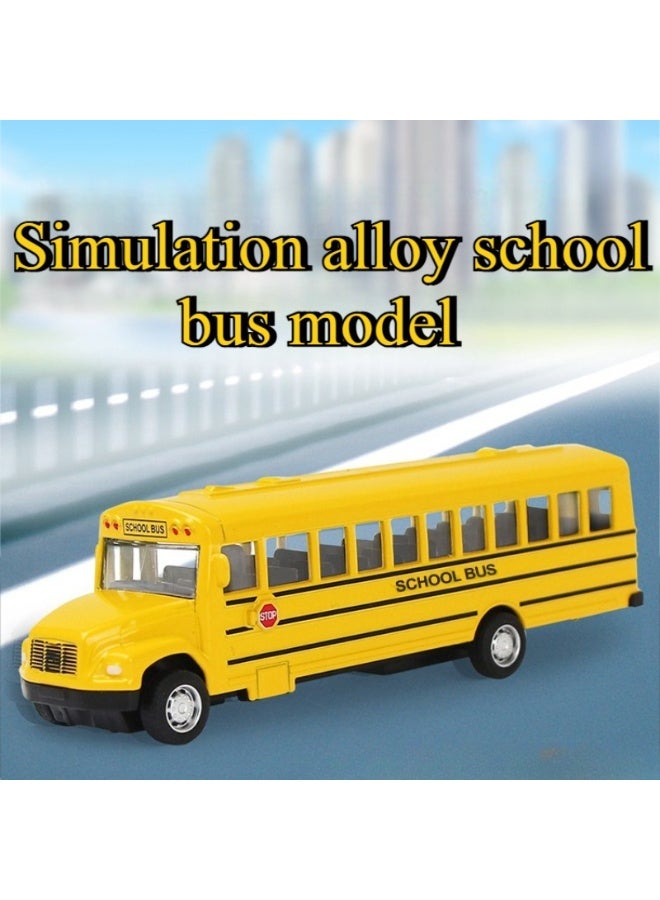 School Bus model,Yellow School Bus Toys Gift,Car Model - Image 1
