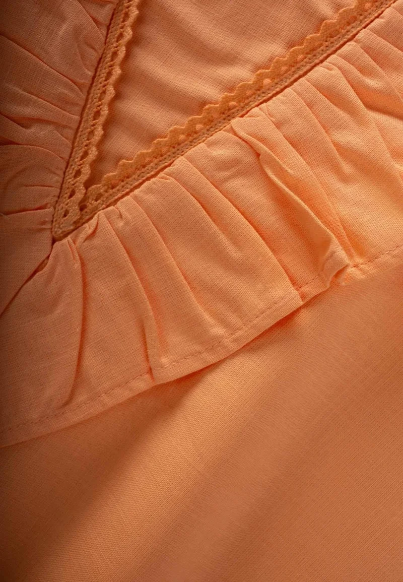 Cigit Hem and Back Lace Dress Melon
