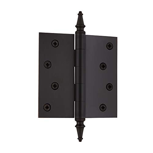 Nostalgic Warehouse 746093 4" Steeple Tip Residential Square Corners Door Hinge, Oil-Rubbed Bronze, 1 Count (Pack of 1) - Image 5