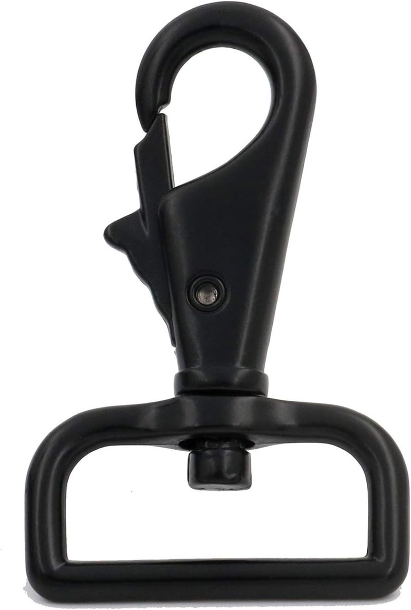 BIKICOCO 1-1/4'' Swivel Trigger Tilt & Bump Thumb Knob Bolt Snap Hook Lobster Claw Clasp Clip, Black - Pack of 10 - Image 5