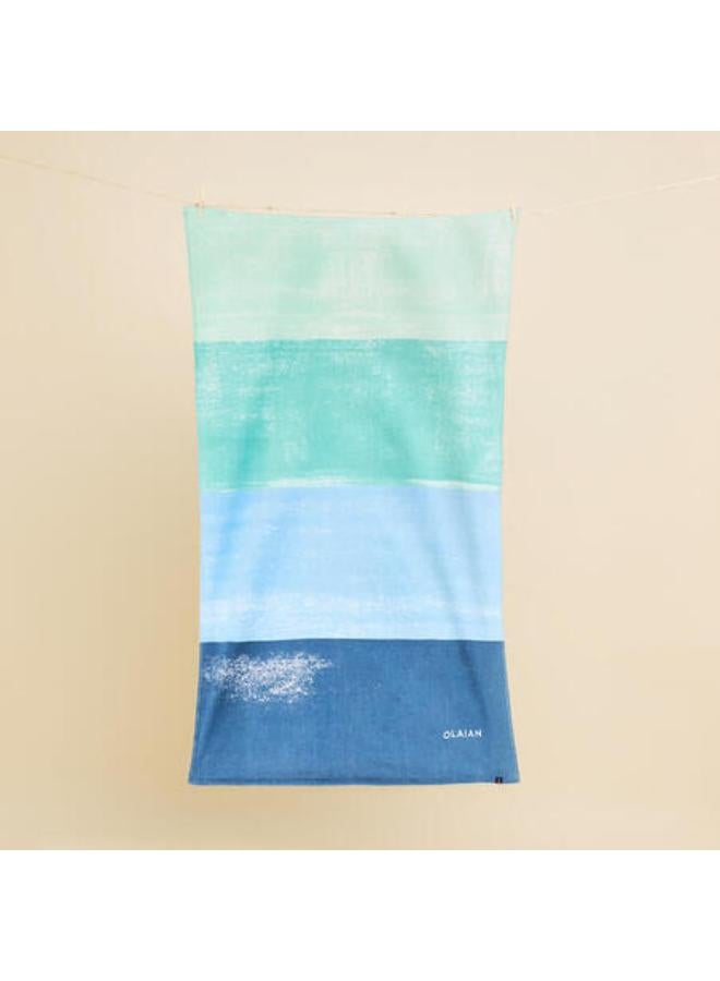 OLAIAN Beach Towel 145 x 85 cm - Aqua Blue - Image 2