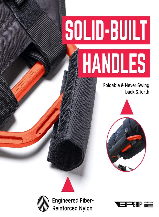 GPCA - GP Grip PRO, Foldable Patented Aluminum Metal Grab Handles for Jeep Wrangler 4xe, JL, JT, JK, Sport, Sahara, Rubicon and Gladiator 4DR/2DR 2007-2023, 2 Pack, Grabber Orange - Image 5
