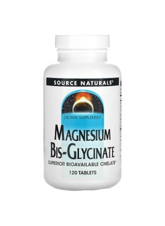 Source Naturals Source Naturals, Magnesium Bis-Glycinate, 120 Tablets  - Image 1