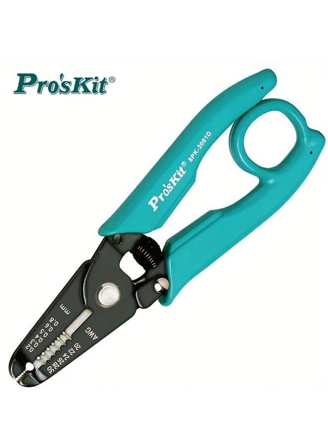 Proskit 8PK 3001D 7 In 1 Wire Stripper Cutter Crimping Tool Stainless Steel Handle - Image 1