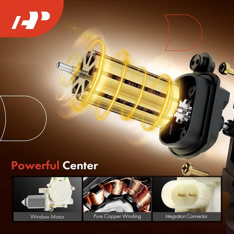 A-Premium Power Window Regulator with Motor for BMW E39 528i 540i 1997-1998 Rear Right Passenger Side - Image 4