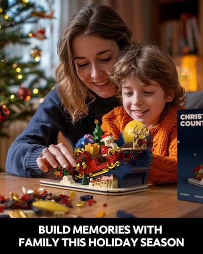 Nifeliz Christmas Countdown Building Set for Adults and Family Christmas Decoration to Build Together Holiday Collectible Gift for Home Dcor and Office Dcor 1022PCS NF10295 - Image 5