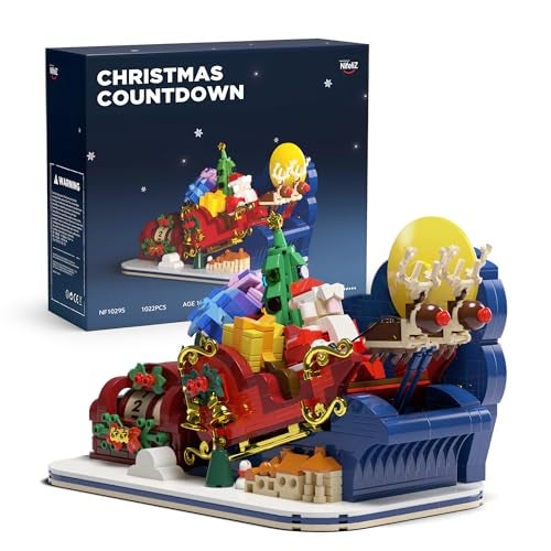 Nifeliz Christmas Countdown Building Set for Adults and Family Christmas Decoration to Build Together Holiday Collectible Gift for Home Dcor and Office Dcor 1022PCS NF10295 - Image 1