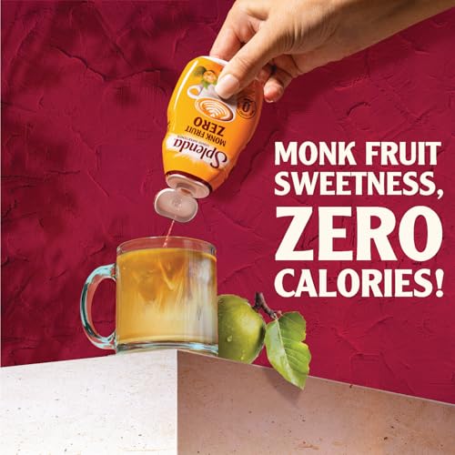 SPLENDA Monk Fruit Liquid Zero Calorie Sweetener Drops, 3.38 Fl Oz Bottle (Pack of 2) - Image 5