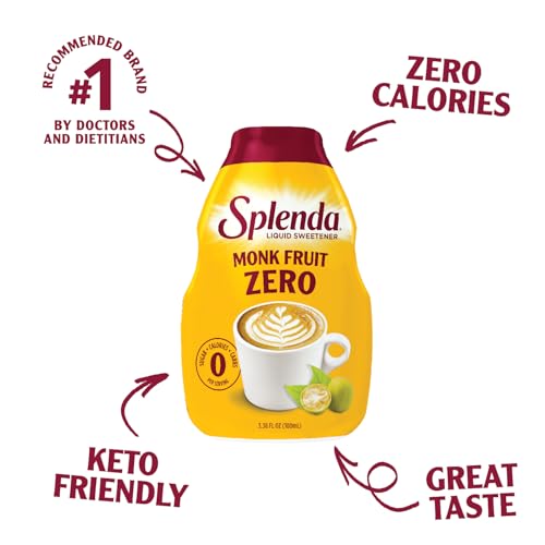 SPLENDA Monk Fruit Liquid Zero Calorie Sweetener Drops, 3.38 Fl Oz Bottle (Pack of 2) - Image 2