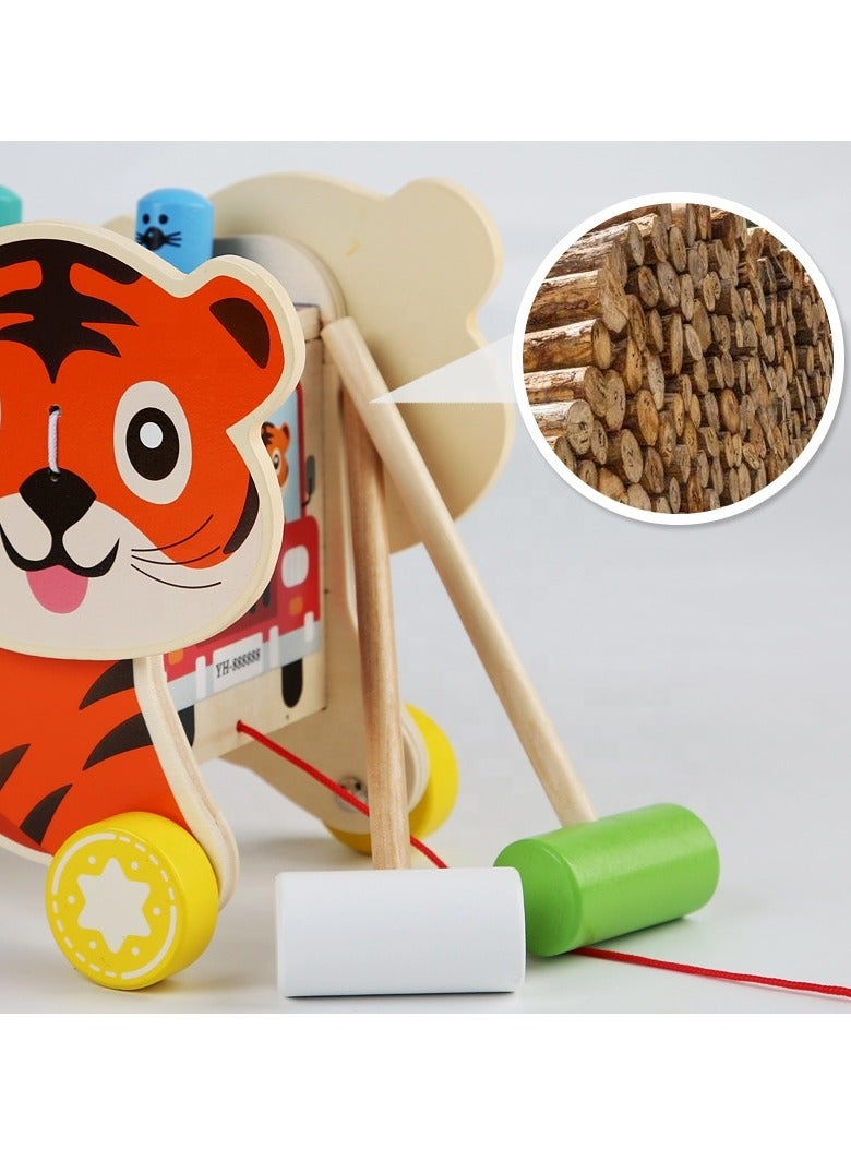 Toyland Multifunction Hammering Pounding Toy Montessori Toys Magnetic Fishing Game Worm Catching Clock Xylophone Early Development Activity Learning Toddler Toys - Image 4