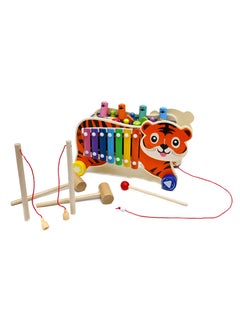 Toyland متعددة الوظائف لعبة المطرقة بقصف ألعاب مونتيسوري لعبة الصيد المغناطيسية دودة اصطياد ساعة إكسيليفون نشاط التطوير المبكر تعلم ألعاب الأطفال الصغار  - Image 3