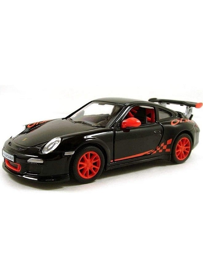 Kinsmart كي إن سمارت بورش 911 جي تي 3 آر إس 1:36 مقياس 5 بوصة نموذج لعبة سيارة رياضية - أسود - Image 1