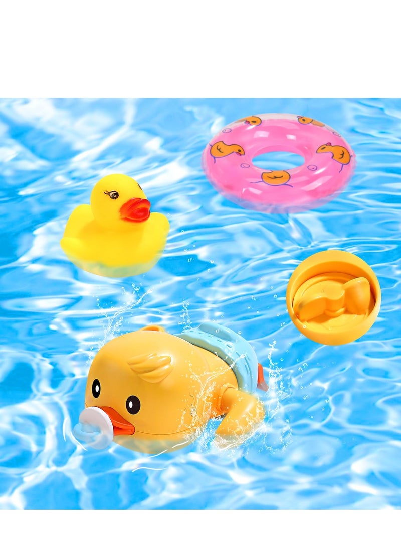Barakah Bath Toys for Toddlers Wall Bathtub Toy Slide for Kids 3 4 5 6 Years, Bath Toys for Kids Ages 4-8, DIY Slide Bath Toys with Wind-Up Duck, Shower Water Track Toys Gifts for Boys Girls - Image 4