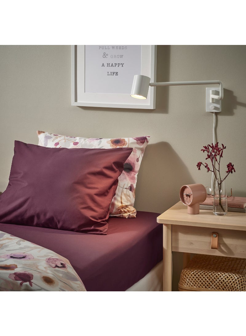 Fitted sheet, Dark Grey 140x200 cm - Image 2