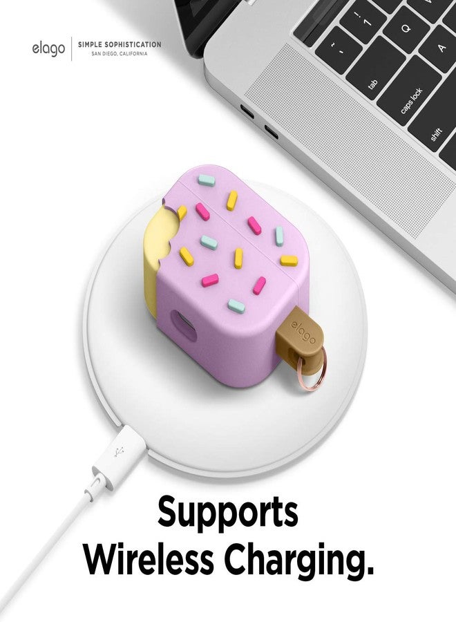 elago Ice Cream AirPods Pro Case with Keychain Designed for Apple AirPods PRO Case (Blueberry) - Image 5