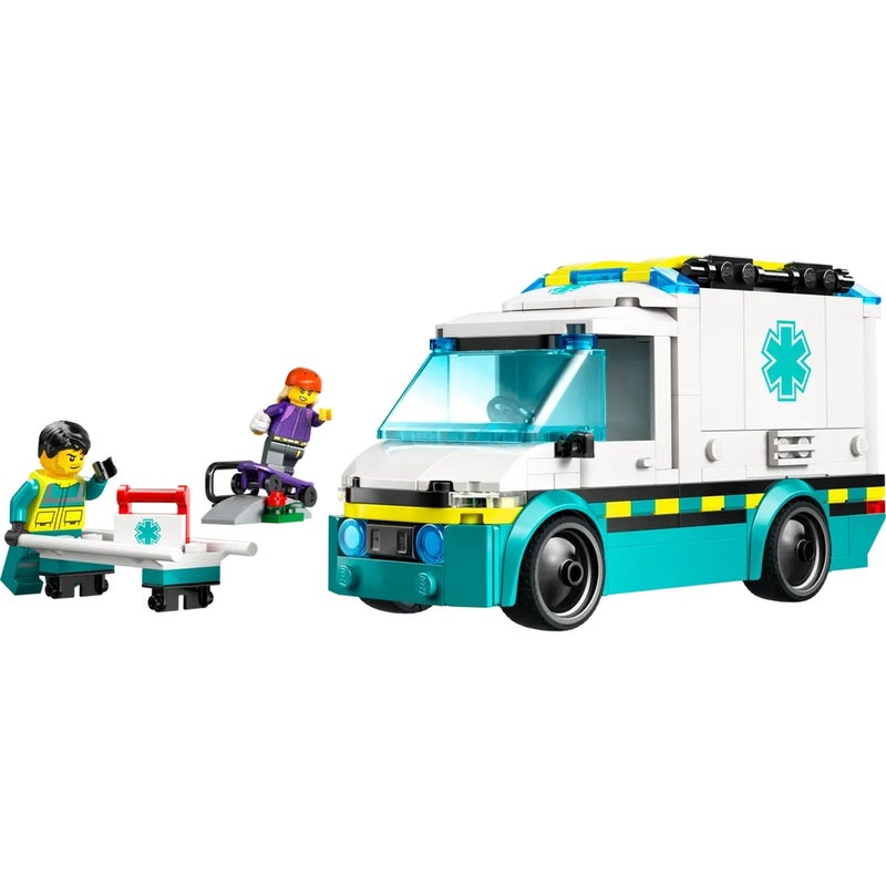 LEGO - City Emergency Ambulance 184 Pieces - 60451 - Image 3