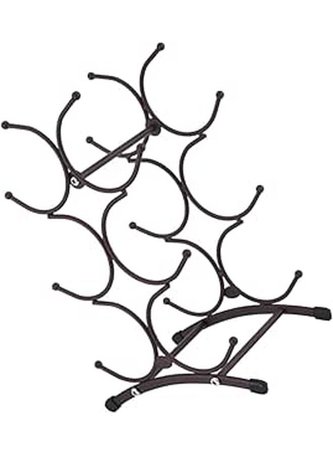 Vintage Antique Copper Metal Wine Rack Desktop Display Stand Holder For 6 Bottles - Image 1