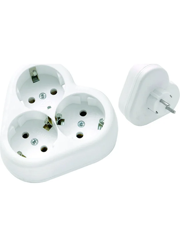 Elbi Delta Golyat Triple Grounded Plug Socket