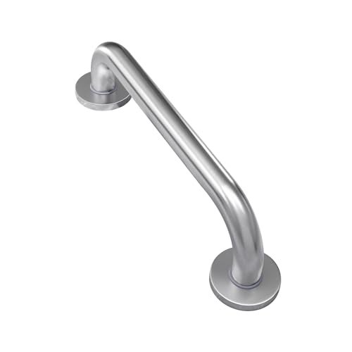 AmazerBath Grab Bars for Shower 9 L x 1 D Handicap Shower Grab Bars for Senior Anti Slip Shower Safety Bars for Wall Stainless Steel Holds up to 500LBs Brushed Nickel - Image 3