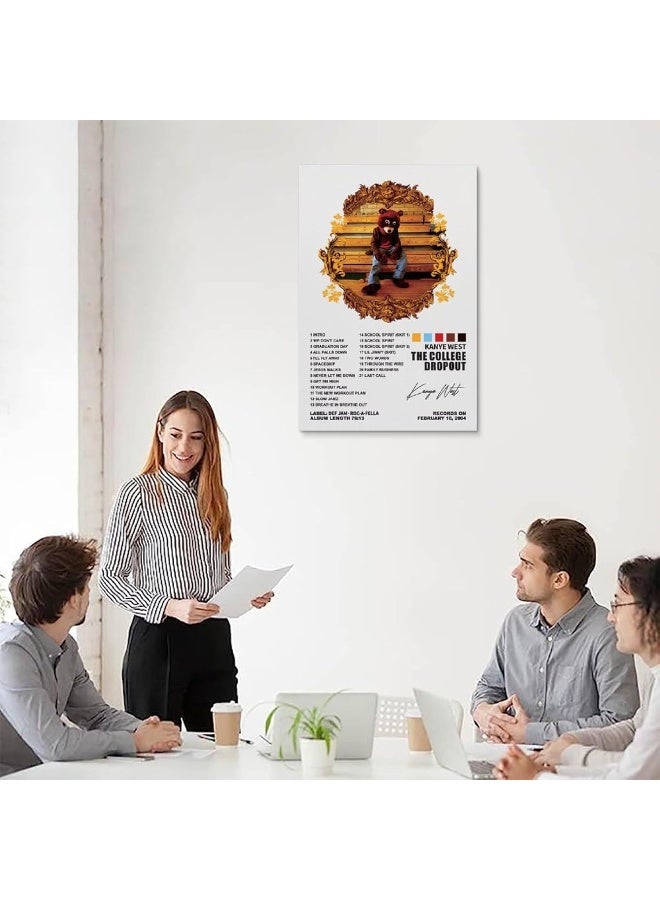 YELLOWV Kanye Poster West The College Dropout Album Cover Posters for Room Aesthetic Canvas Wall Art Bedroom Decor 16x24inch(40x60cm)
