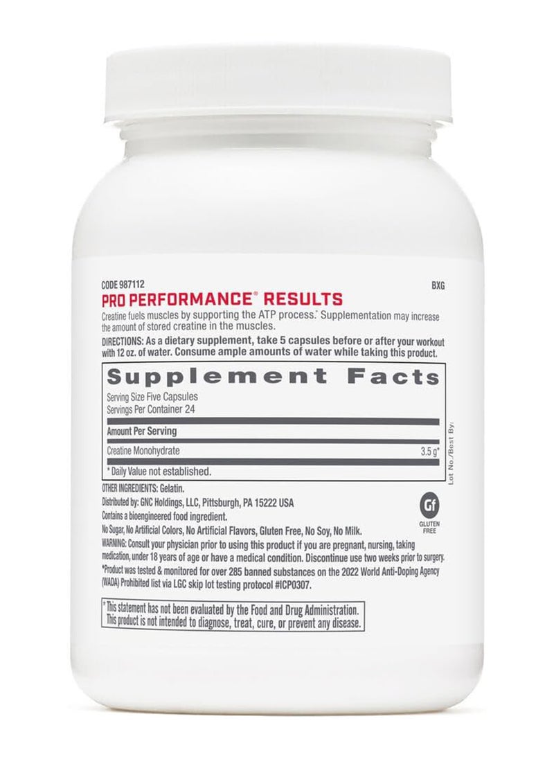 Pro Performance Creatine Monohydrate 3500 Mg 120 Counts