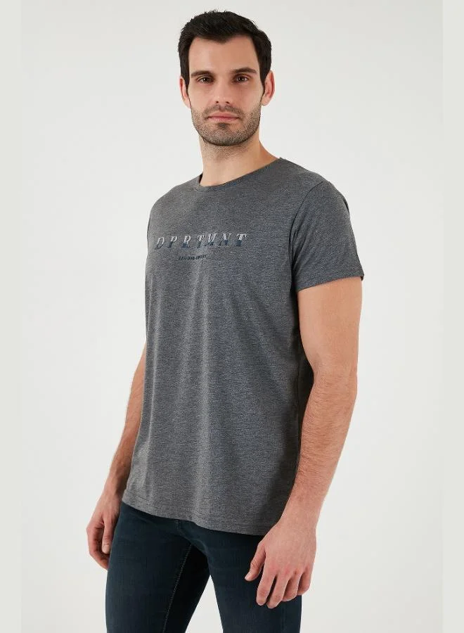 Buratti  Buratti Printed Crew Neck Cotton Slim Fit T Shirt Men's T SHIRT 541DPRTMNT24 for Men | Best Price UAE