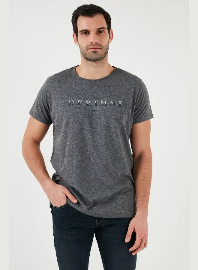 Buratti  Buratti Printed Crew Neck Cotton Slim Fit T Shirt Men's T SHIRT 541DPRTMNT24 for Men | Best Price UAE