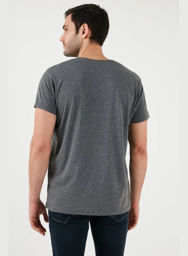 Buratti  Buratti Printed Crew Neck Cotton Slim Fit T Shirt Men's T SHIRT 541DPRTMNT24 for Men | Best Price UAE