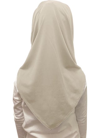İhvan Online Practical Ready-to-wear Children's Scarf Beige  - Image 3