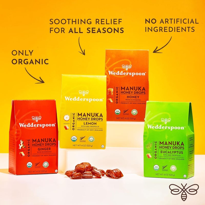 Wedderspoon Organic Manuka Honey Drops Variety Pack - Image 3