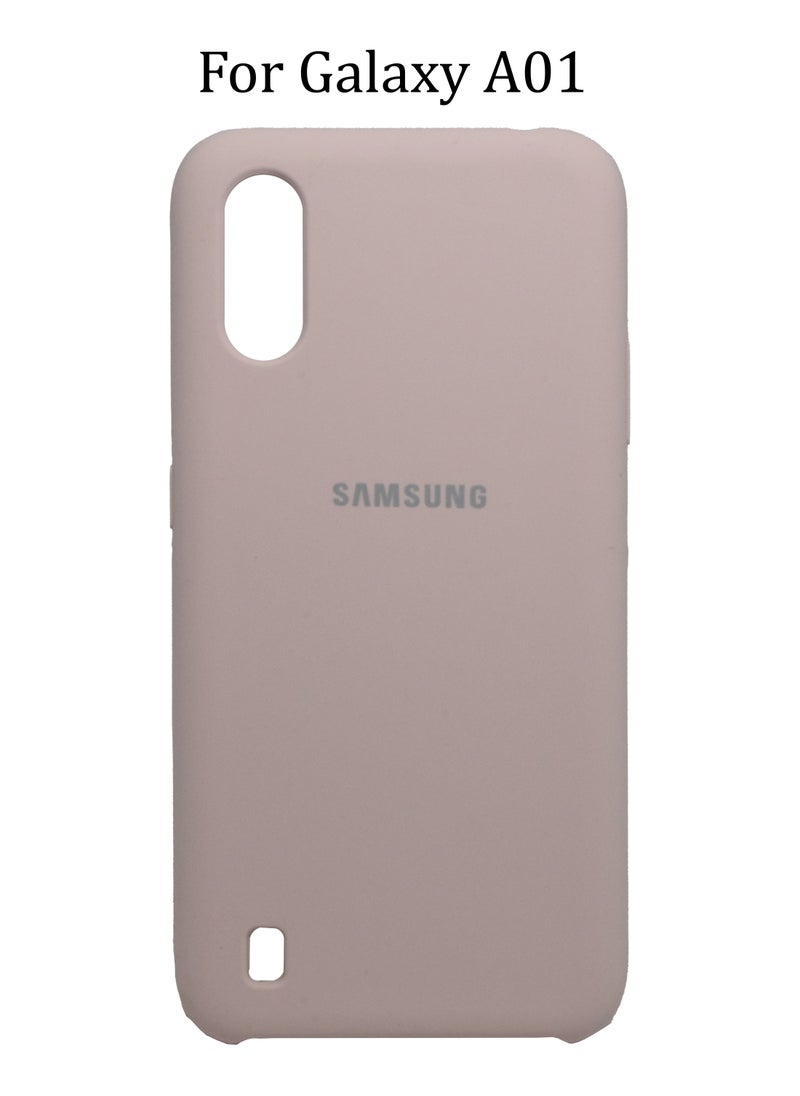 لوجو براندز جراب Galaxy A01 غطاء رفيع وأنيق مع بطانة داخلية من الألياف الدقيقة لهاتف Samsung Galaxy A01  - Image 1