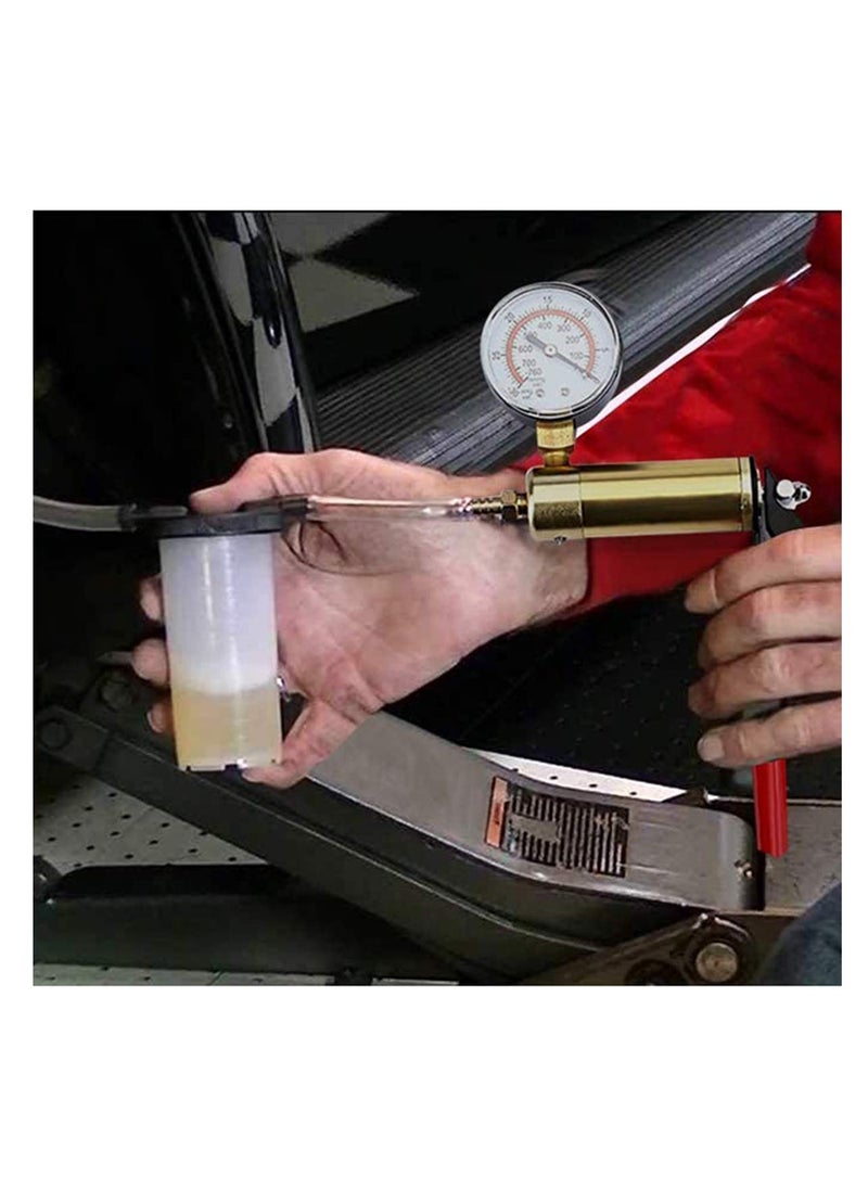 SYOSI - Hand Held Vacuum Pump Tester Brake Bleeding Kit, Brake Fluid Bleeder Tool for Automotive Vehicle Truck and Motorbike Diagnosis, Hand Held Vacuum Pump Tester - Image 1