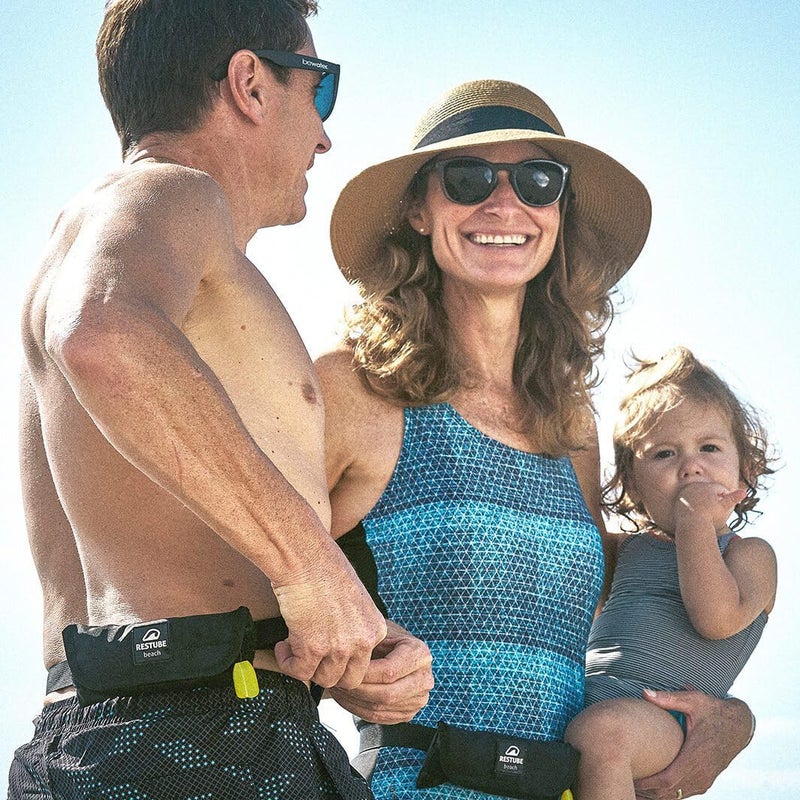 Restube Beach One-Pull Inflatable Water Safety Buoy | Float Buoyancy Aid for Swimming, Fishing, Sailing & SUP | Compact One Size Fits All Survival Kickboard - Image 2