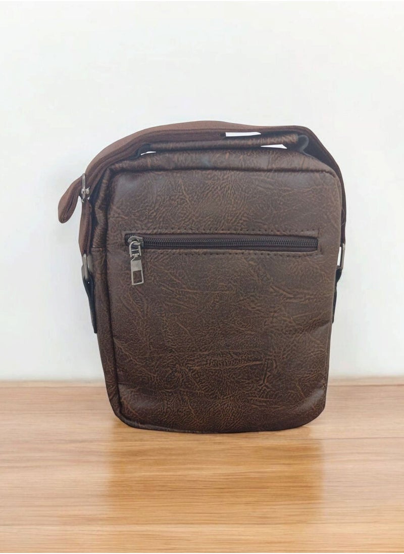 Jeep Buluo Men's Leather Cross Bag - Dark brown  - Image 3