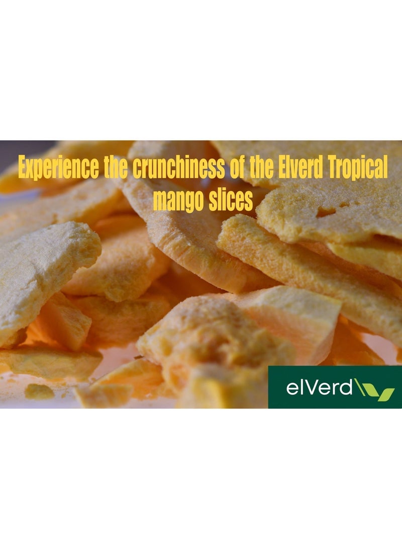Elverd Freeze – Dried Crunchy Mango Slices - 100% Natural, No Added Sugar - Image 3