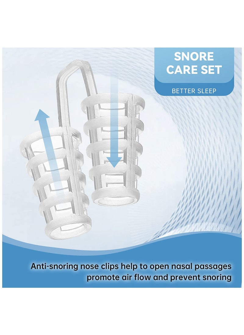 Generic - 8 Pack Anti Snoring Device Suitable Silicone Anti Snoring Nose Clip for Sleep Snoring Work and Travel - Image 1