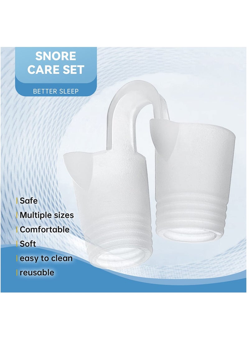 Generic - 8 Pack Anti Snoring Device Suitable Silicone Anti Snoring Nose Clip for Sleep Snoring Work and Travel - Image 1
