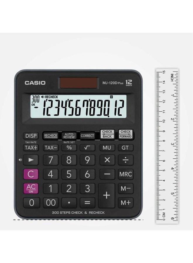 CASIO Plus 10 Digits Solar Powered Calculator Black/Purple - Image 4