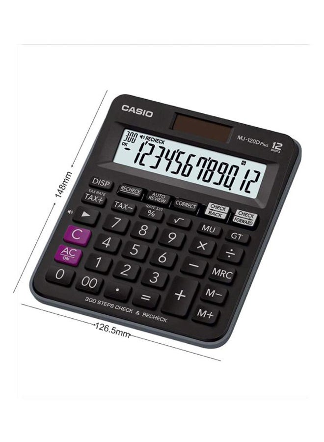 CASIO Plus 10 Digits Solar Powered Calculator Black/Purple - Image 3