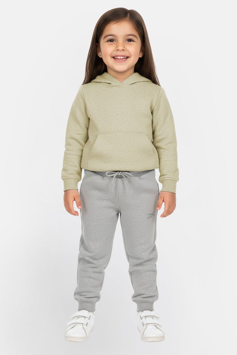 Reebok Toddlers Girl Sportswear Fit Outdoor Sweatpants, Grey - Image 1