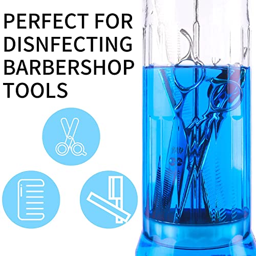 ZIBARBER Glass Disinfectant Jar, 50 Oz Large Sterilizing Jar for Manicure & Pedicure Implements, Salon Barber Tools - 11.7"H x 3.8"W - Image 4