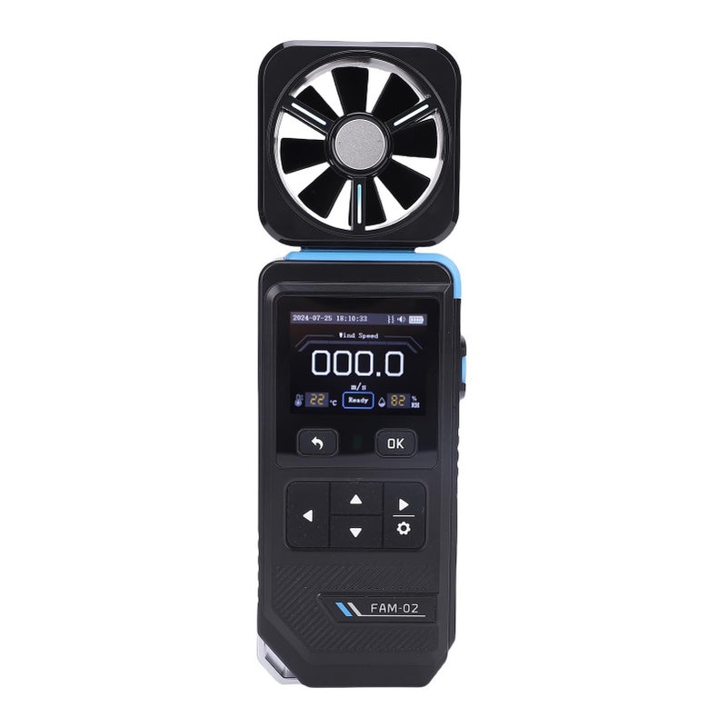 Digital Anemometer with Fan for Wind Speed Temperature Meter Handheld Professional - Image 2
