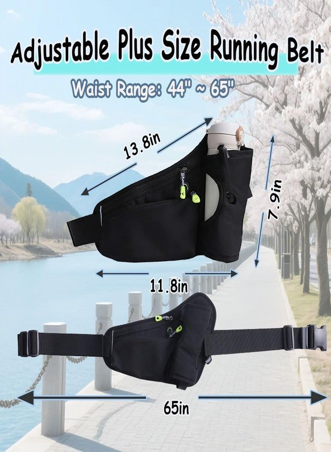 King Mills 3 Pocket Fanny Pack -Belt Bags for Plus Size Women and Men, Equipped with Fanny Pack Extender Strap Plus Size for a Comfortable Fit, Ideal for Walking, Camping, Gym & Cycling - Image 2